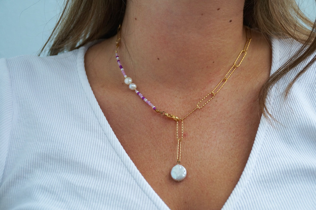 Süßwasserperlen Schmuck-Set #2