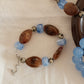 Tilda | Armband braun-blau, wasserfest