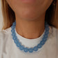 Ida | Perlenkette hellblau, wasserfest